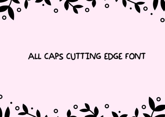 All Caps Cutting Edge: A Bold Display Font for Your Brand