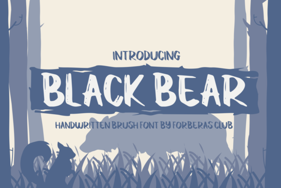 Black Bear: A Bold Display Font for Modern Editorial Design