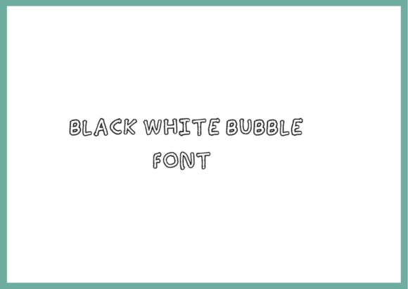 Black White Bubble: A Bold Display Font for Makers