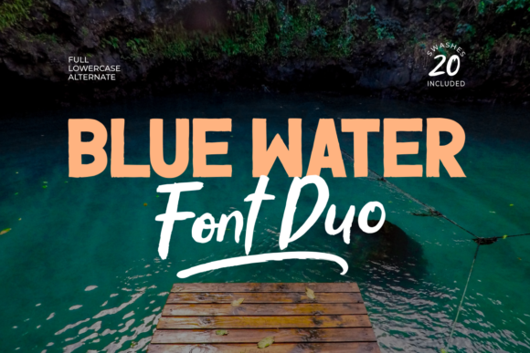 Blue Water Bold Duo: A Dynamic Display Font for Editorial Design and Digital Publishing