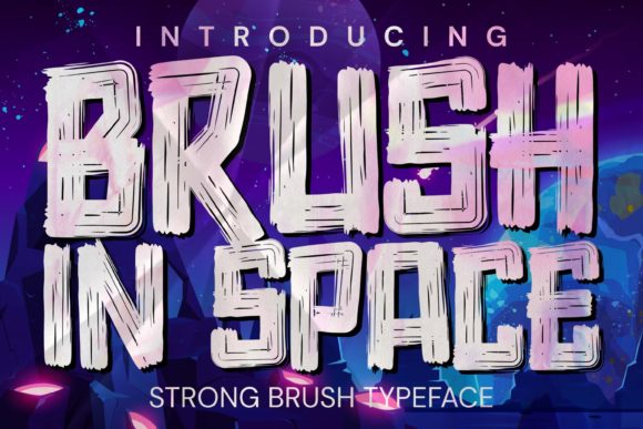 Brush in Space: A Bold Display Font for Web Design