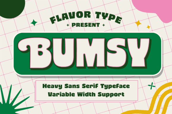 Bumsy: A Playful Display Font for Editorial Design