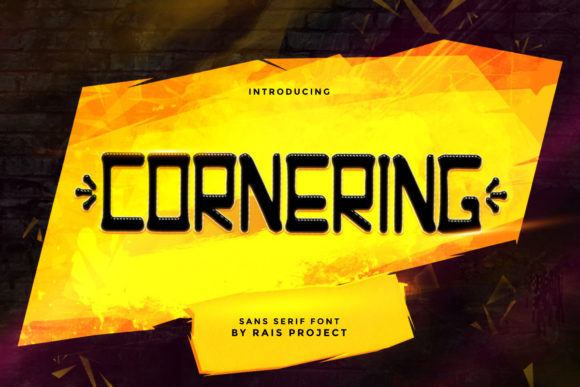 Cornering: A Trendy Display Font That Elevates Modern Web Design