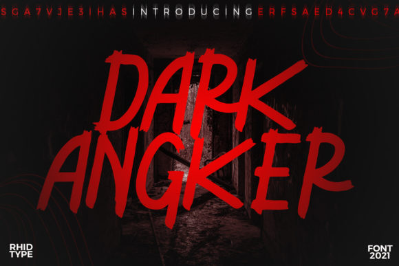 Dark Angker: A Bold Display Font for Crafters