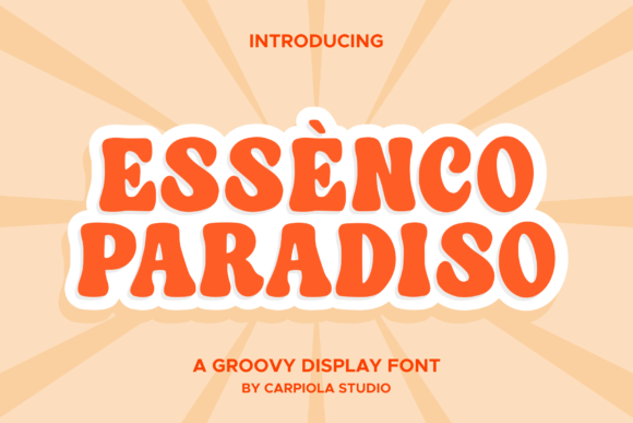Essenco Paradiso: A Retro Display Font for Editorial Design
