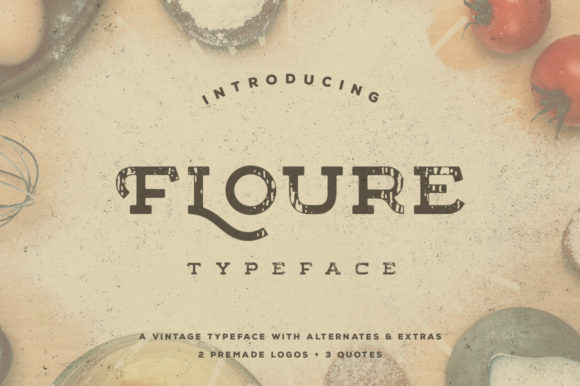 Floure: A Vintage Slab Serif Font for Small Business Branding