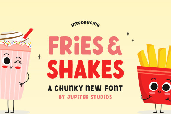 Fries and Shake: A Bold Display Font for Marketers