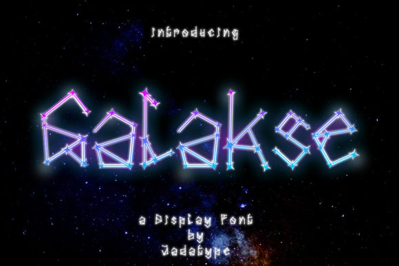 Galakse: A Playful Display Font for Creative Branding