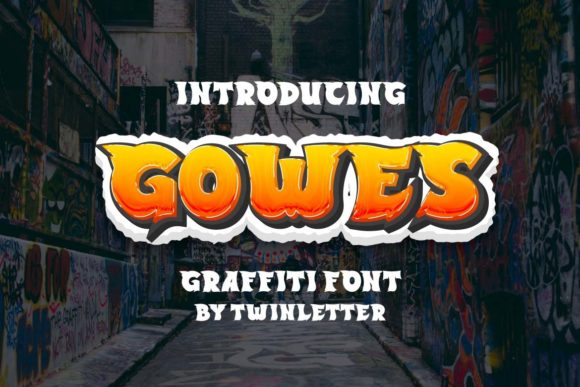 Gowes: A Bold Graffiti Display Font for Web Design