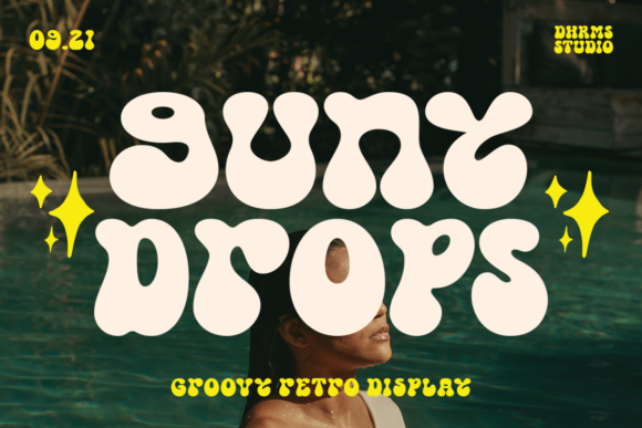 Gunydrops: A Playful Display Font for Fresh Brand Identities