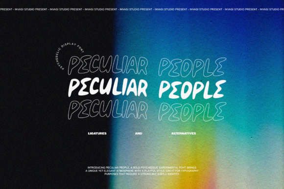 How Peculiar People Font Adds Psychedelic Flair to Modern Web Design