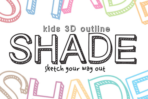 Kids 3D Outline Shade: The Display Font That Gives Small Brands a Playful, Polished Look