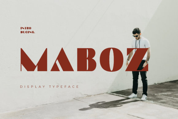 Maboz: A Bold Display Font for Trendy Brand Designs