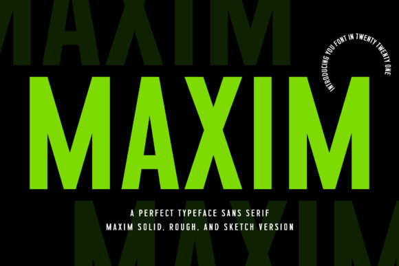Maxim: The Bold Display Font for Your Brand