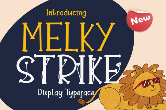 Melky Strike: A Quirky Display Font for Bold Branding