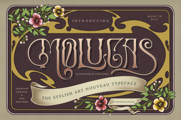 Molucas: A Vintage Display Font for Editorial Design
