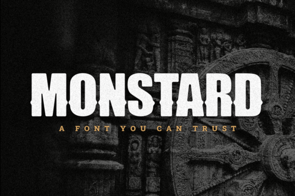 Monstard: A Bold Display Font for Editorial Impact