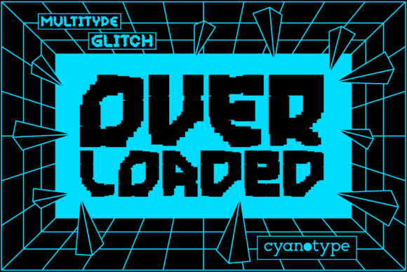 MultiType Glitch Overloaded: A Bold Display Font for Trendy Campaign Visuals