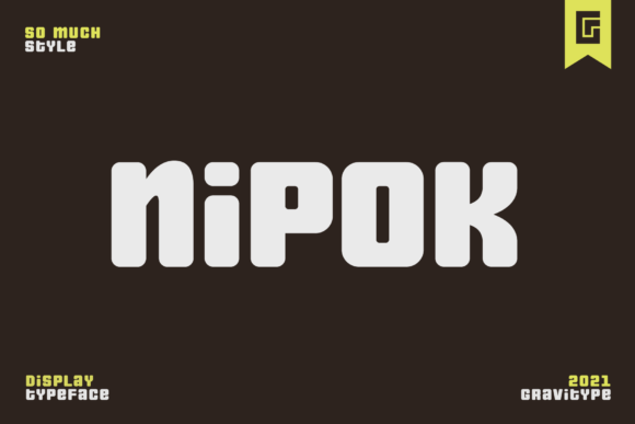 Nipok: A Retro-Inspired Display Font for Bold Campaigns