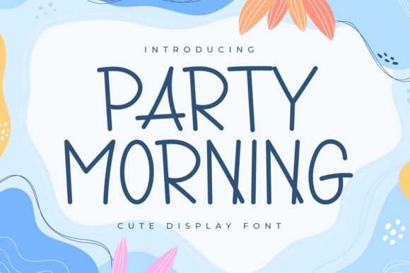 Party Morning: A Quirky Display Font for Editorial Design