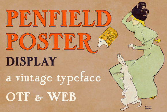 Penfield Poster: A Vintage Display Font for Crafters