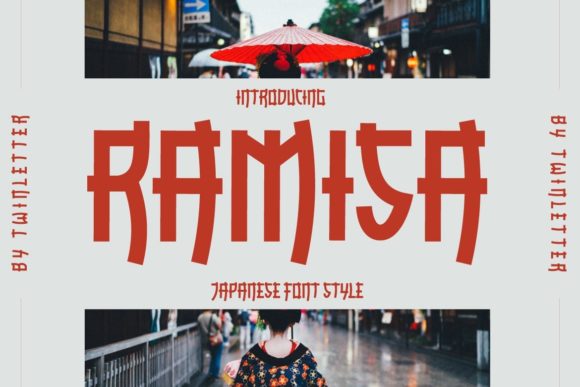 Ramisa: A Unique Japanese-Style Display Font for Campaigns