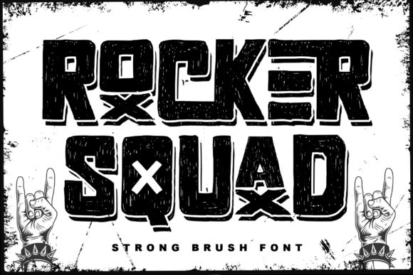 Rocker Squad: A Bold Display Font for Street Art Branding