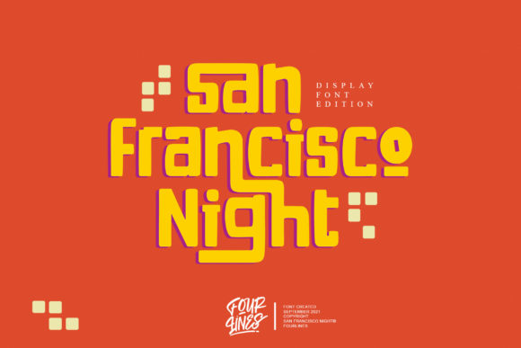 San Francisco Night: A Vintage Display Font for Campaigns