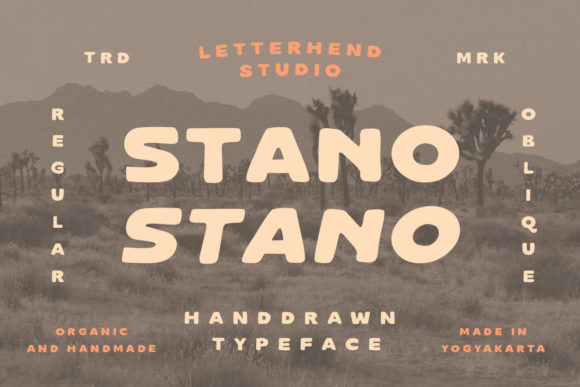 Stano: A Bold Vintage Display Font for Crafters