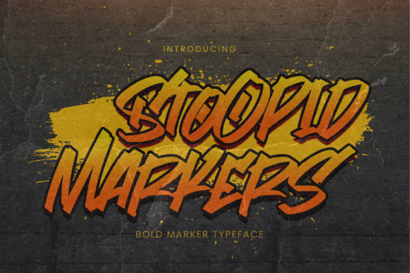 Stoopid Markers: A Street Art Font for Bold Branding