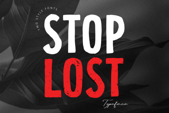 Stop Lost: A Bold Display Font for Web Design