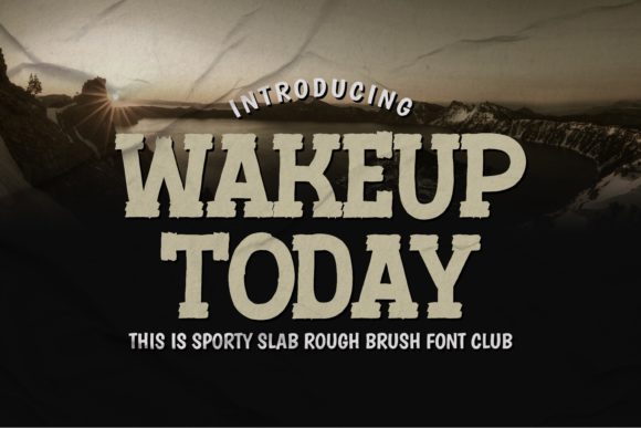 Wakeup Today: A Bold Display Font for Web Design