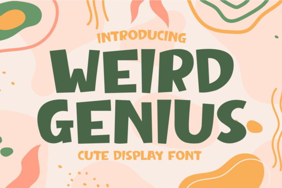 Weird Genius: A Playful Display Font for Web Design