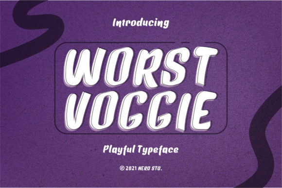 Worst Voggie: A Natural Brush Display Font Review